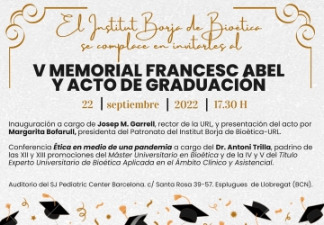 Memorial Francesc Abel y acto de graduación